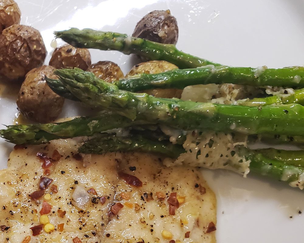 garlic cheese asparagus