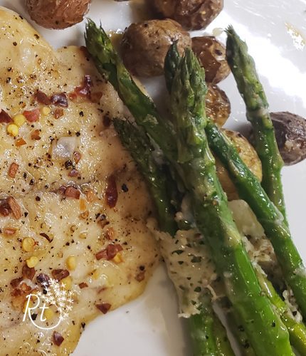 garlic cheese asparagus