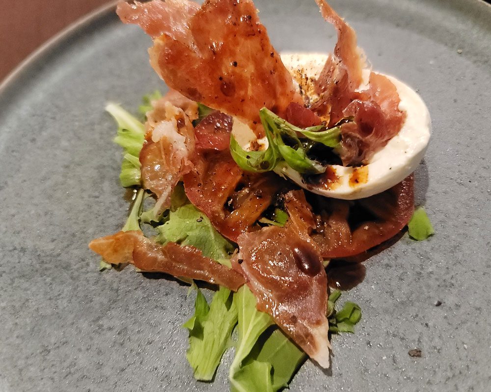 Caprese with Crispy Prosciutto